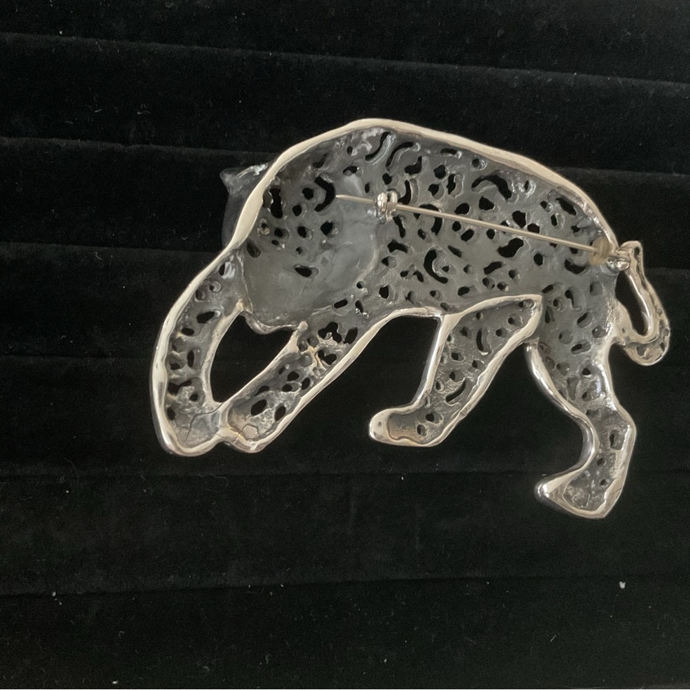Emilia Castillo Silver Leopard Brooch - Picture 4 of 6